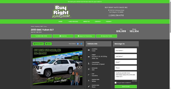 Dealer listing snapshot